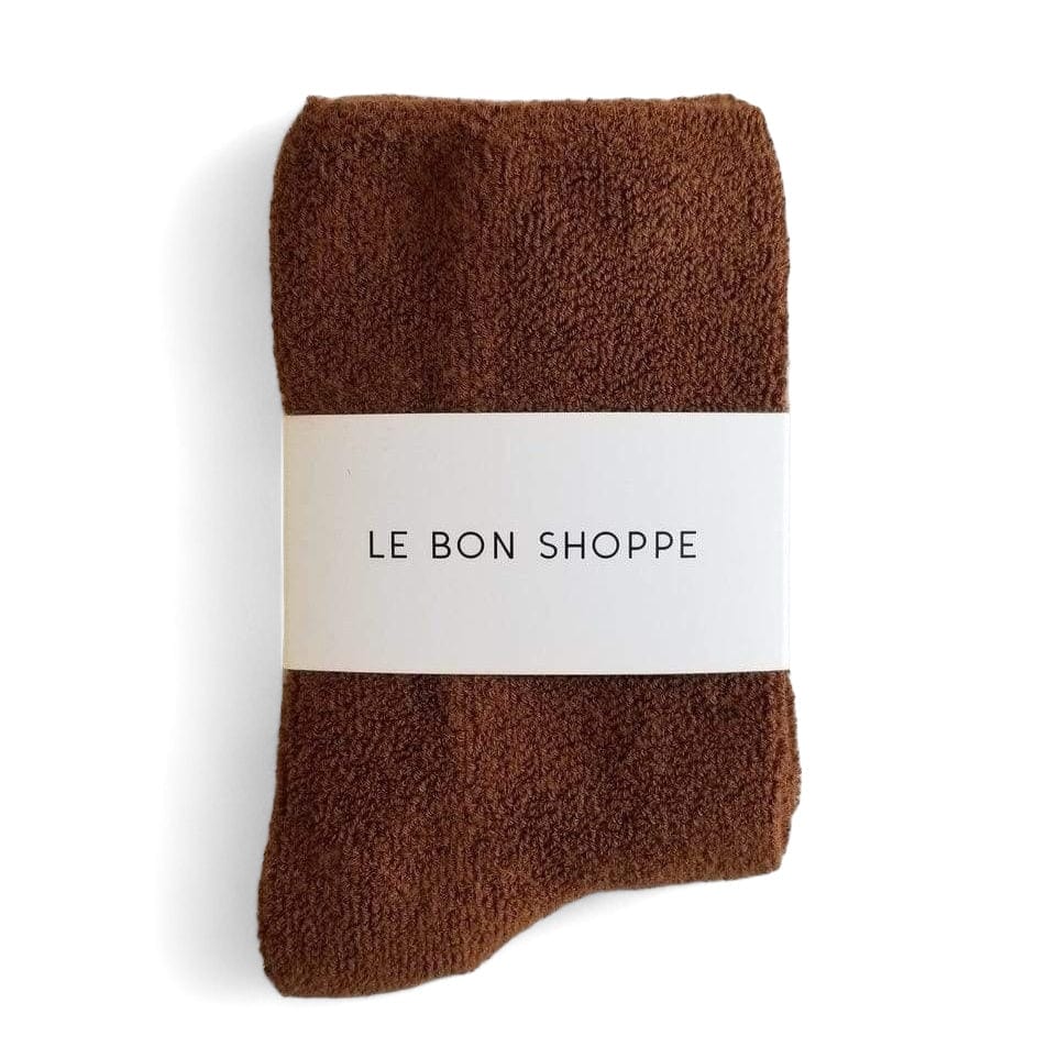 Cloud Terry Socks For Her in 7 Colours SEPIA by Le Bon Shoppe