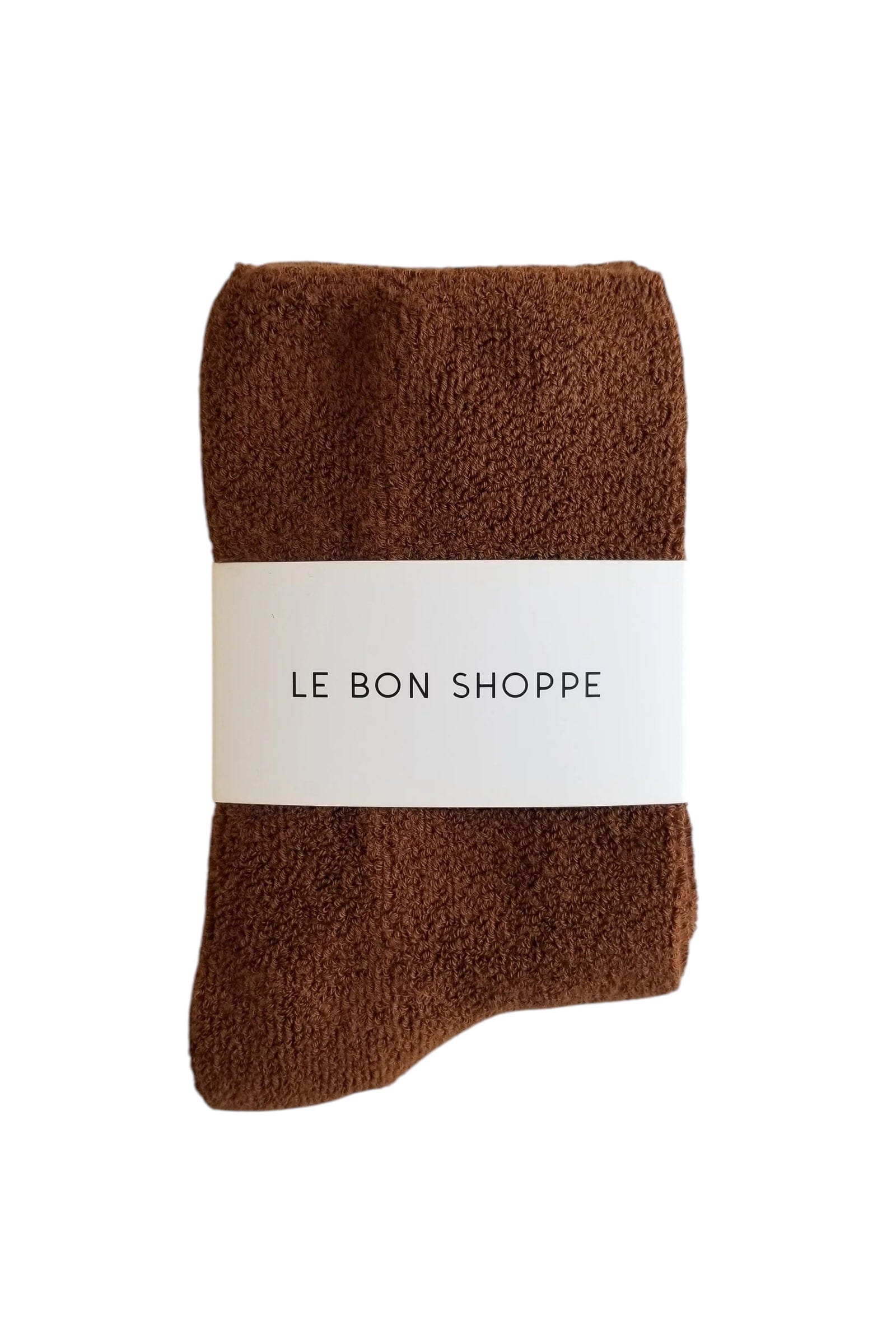 Cloud Terry Socks For Her SEPIA by Le Bon Shoppe