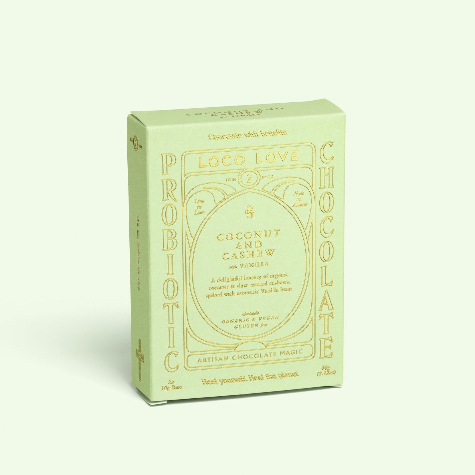 coconut & cashew chocolate Twin Pack by Loco Love