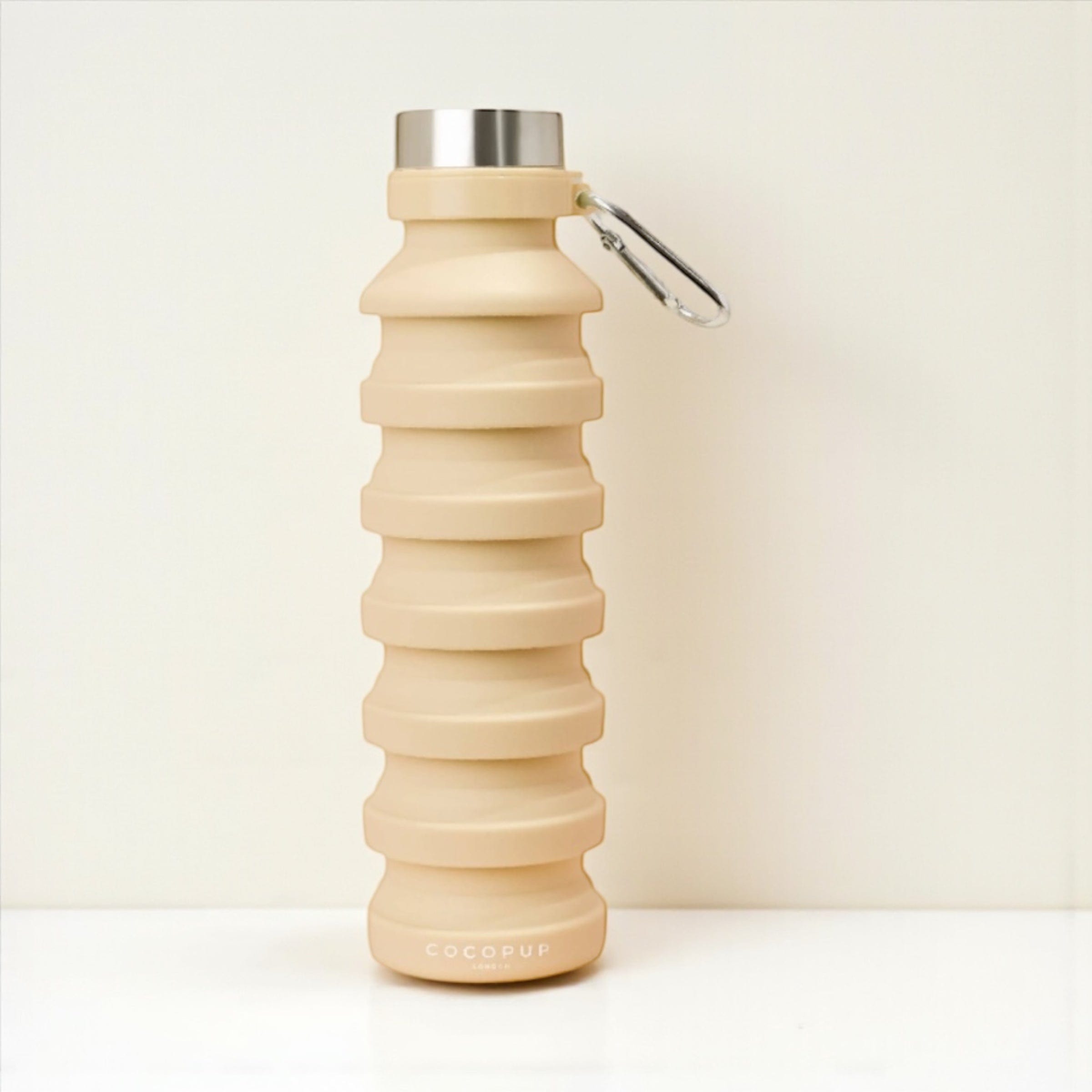 Cocopup London Collapsible Dog Water Bottle - Nude by Cocopup London