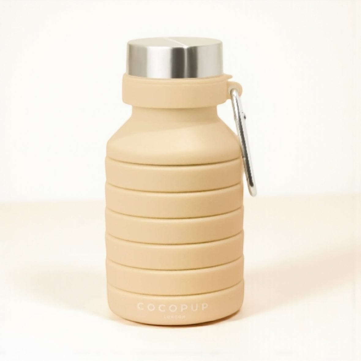 Cocopup London Collapsible Dog Water Bottle - Nude by Cocopup London