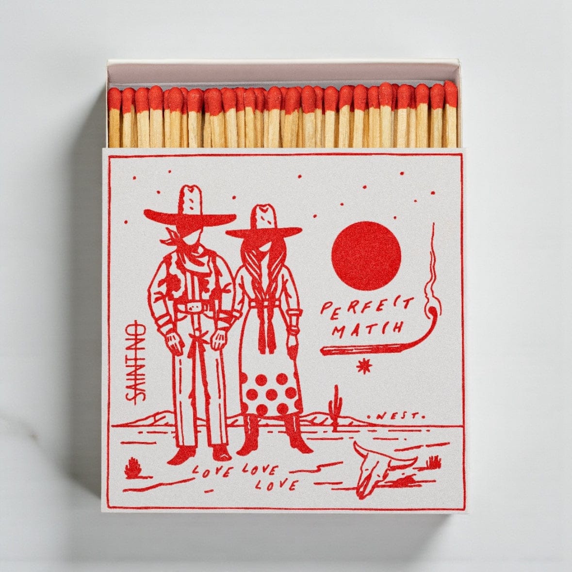 Cowboy Perfect Match | Square Matchboxes by Archivist Gallery | Australia