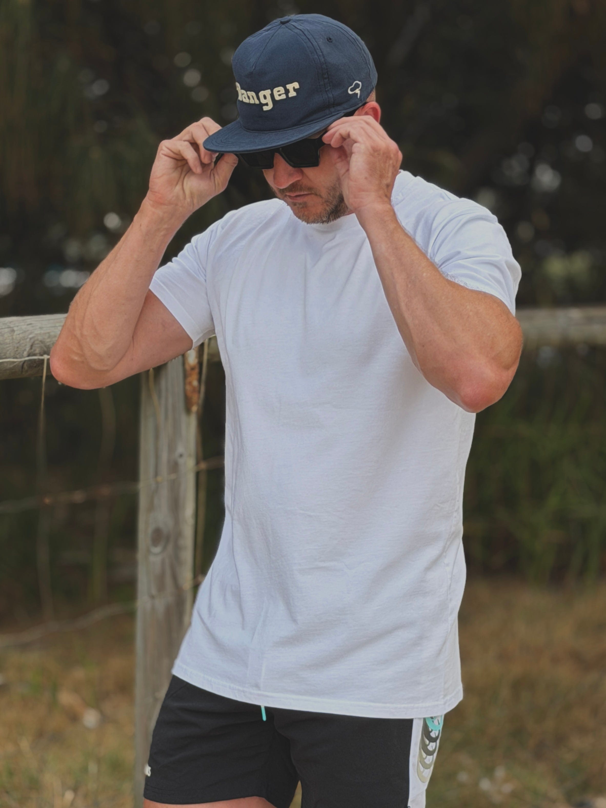 Danger Snapback by Ampal Creative - Navy by The Ampal Creative