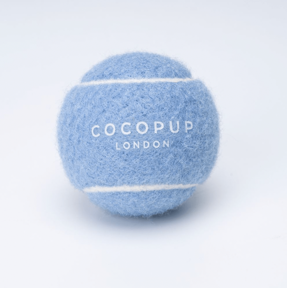 Dog Tennis Ball - Midnight Black and Ballin' Blue Ballin Blue by Cocopup London