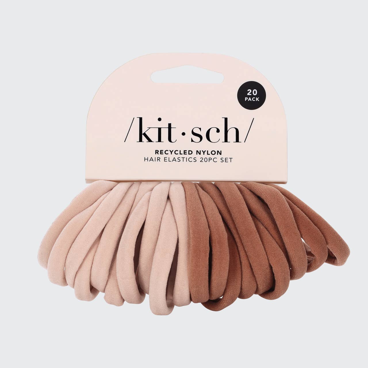 Eco-Friendly Nylon Elastics 20pc set - Blush by KITSCH