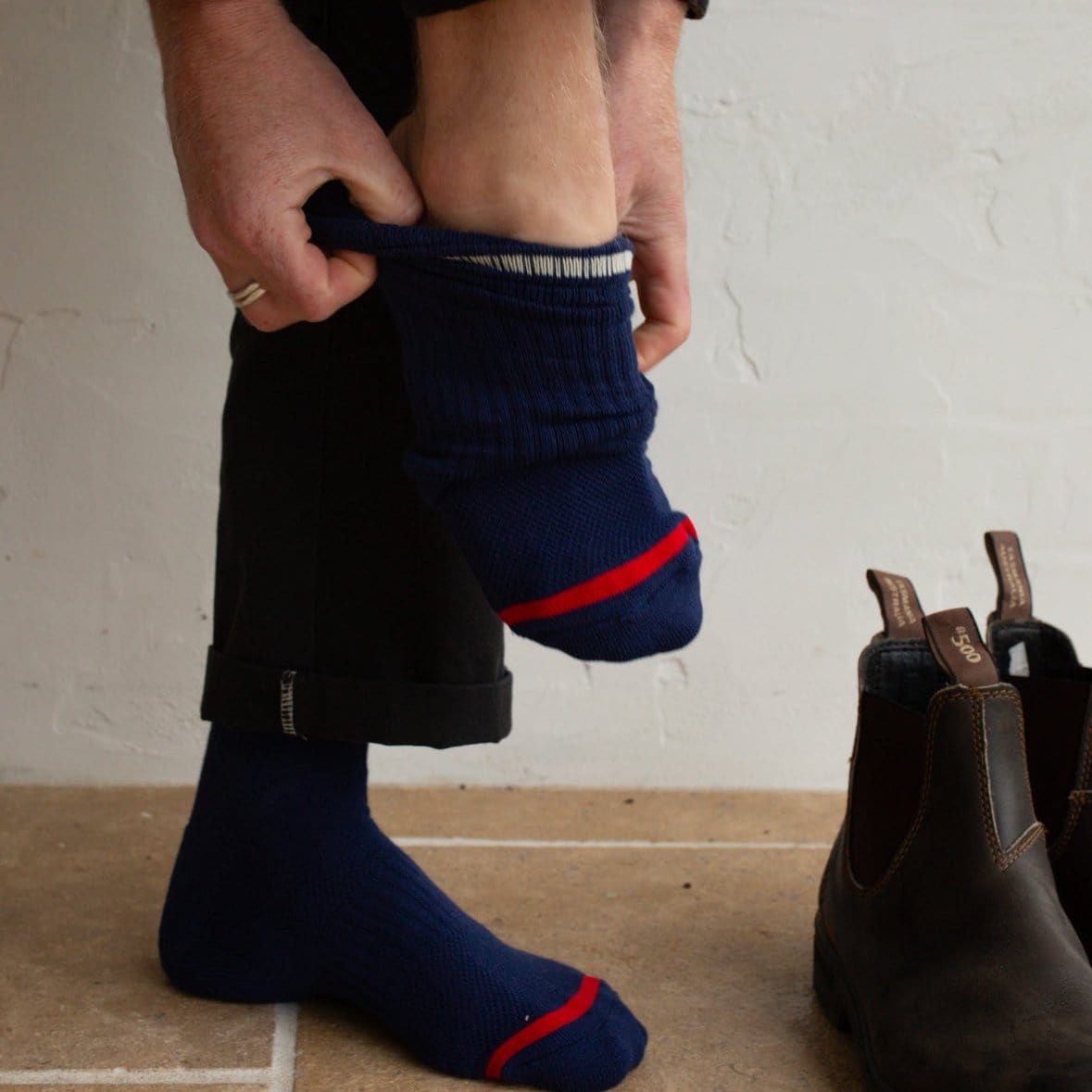 Extended Boyfriend Socks Unisex in 8 Colours by Le Bon Shoppe