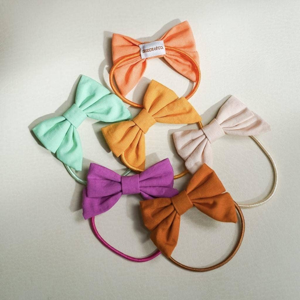 Fable Bow | Ponies - Tuscany + Desert Teal | Set of 4: One-size by GRECH & CO.
