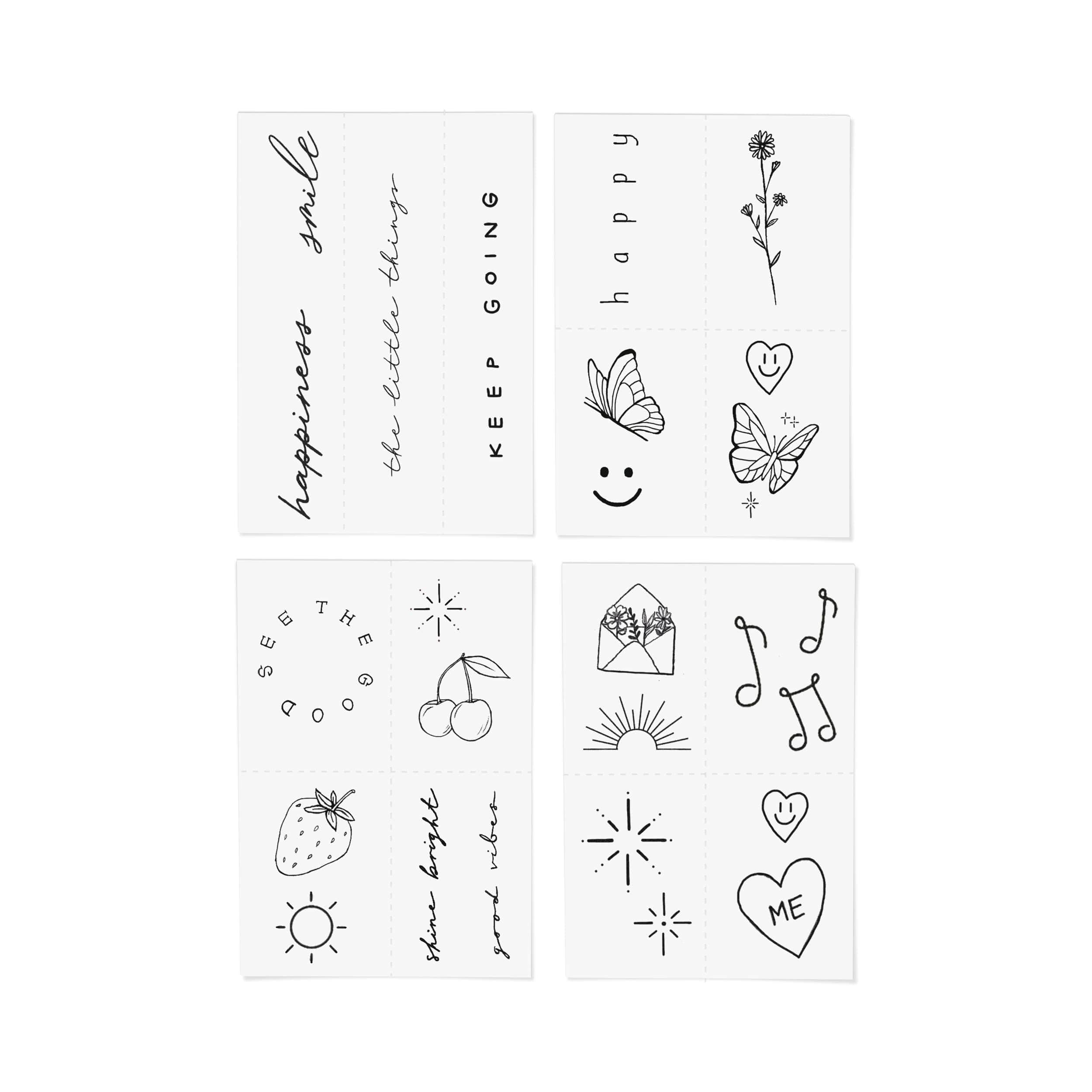 Feel Good Temporary Tattoo Pack by INKED by Dani