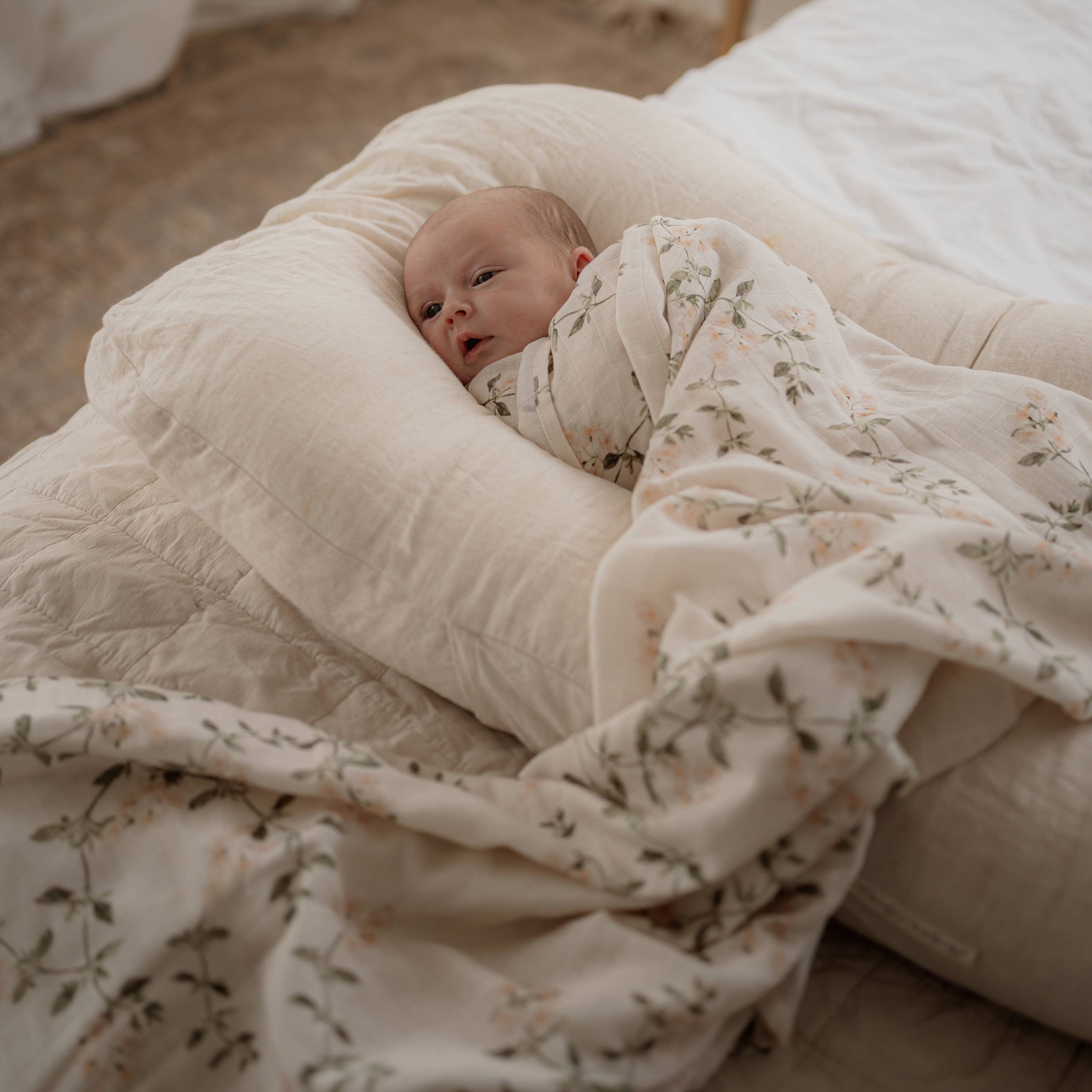 Fleur Blanche Swaddle Wrap by Pop Ya Tot