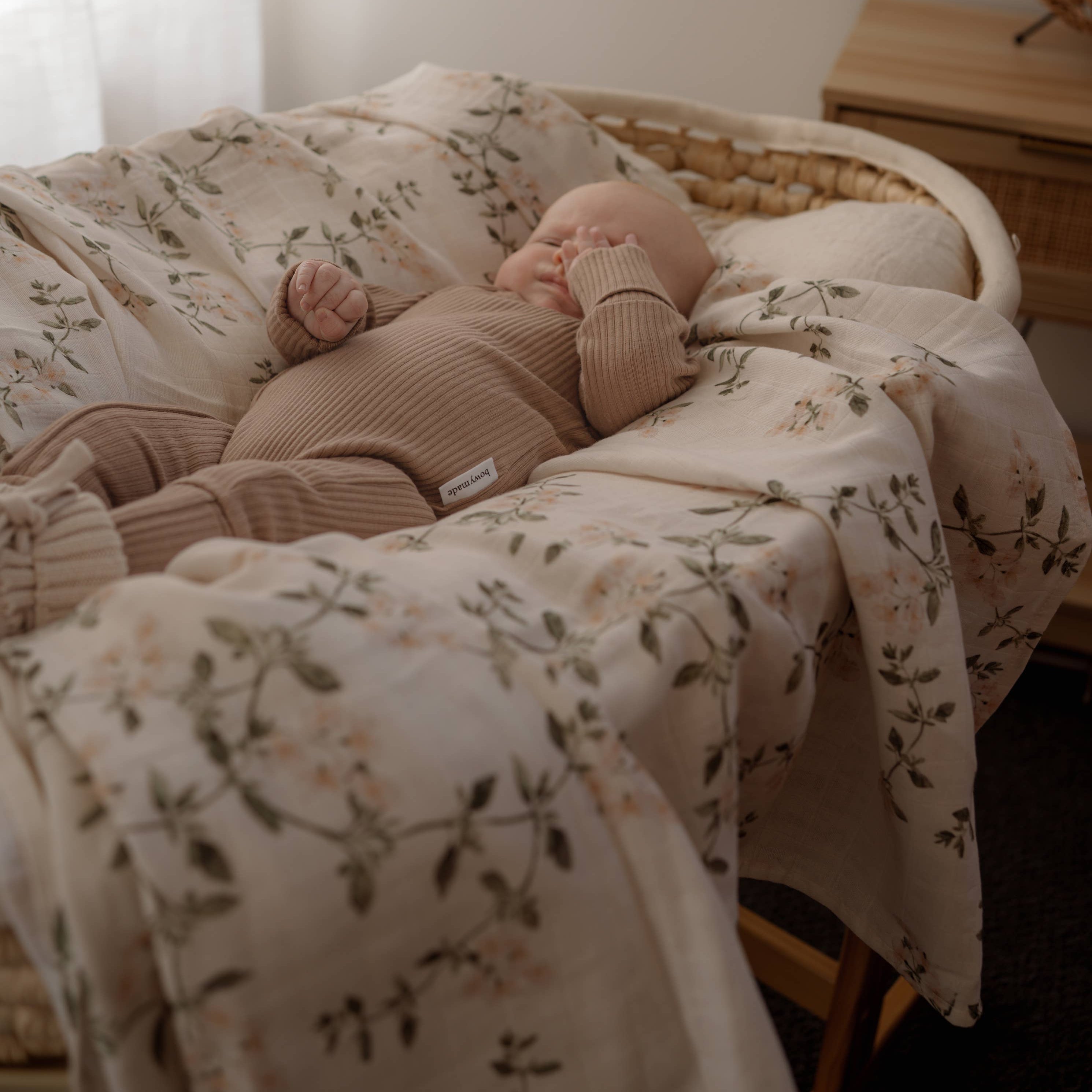 Fleur Blanche Swaddle Wrap by Pop Ya Tot