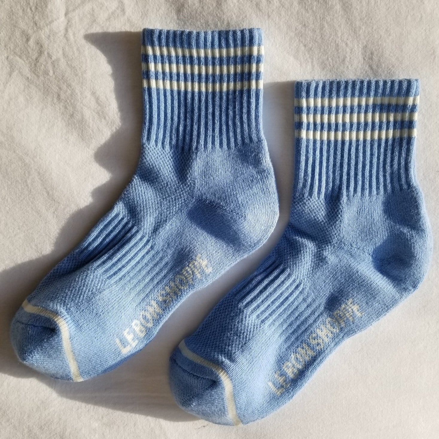 girlfriend socks - 5 Colours Parisian Blue by Le Bon Shoppe