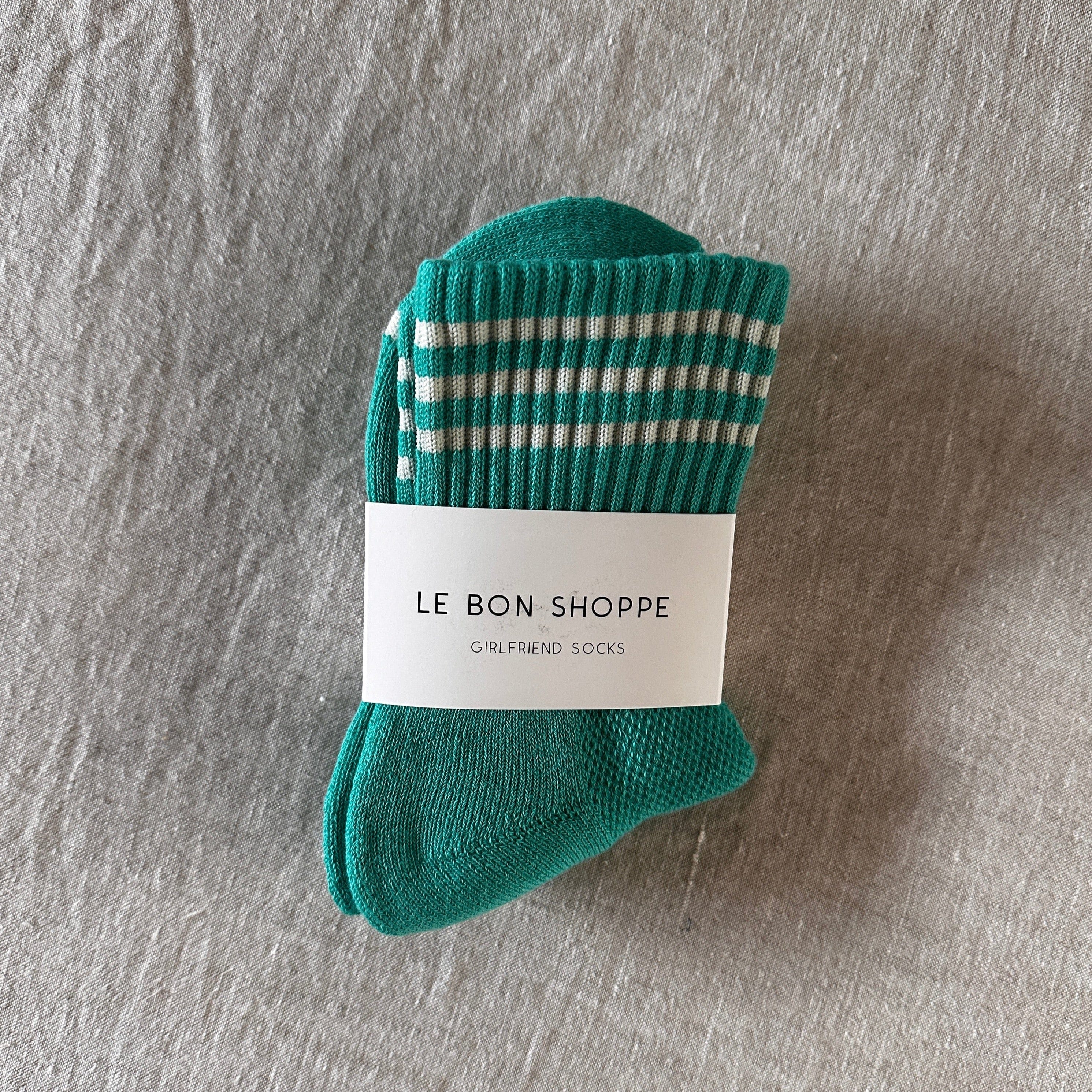 Girlfriend Socks for Her  in 10 Colours Emerald by Le Bon Shoppe