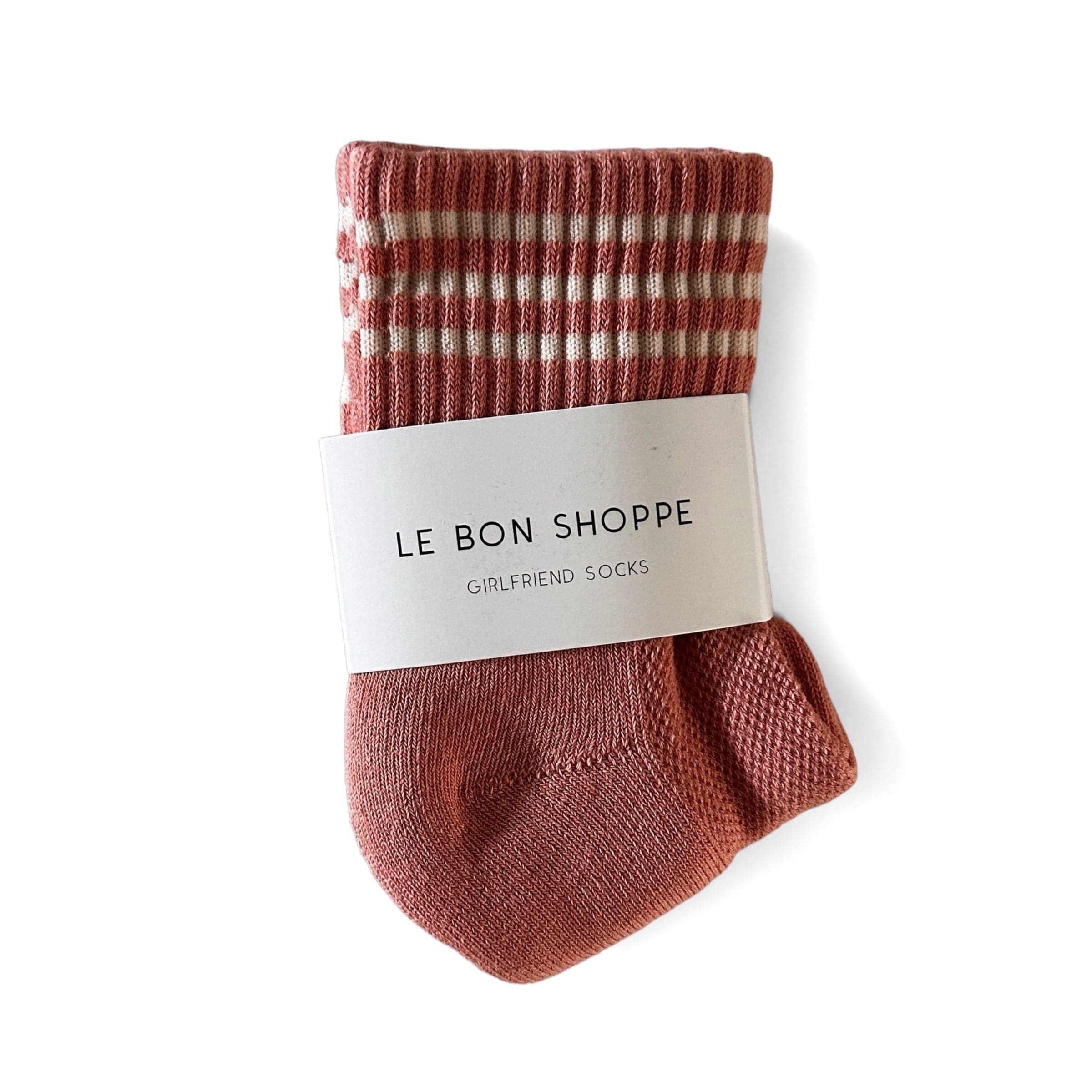 Girlfriend Socks for Her in 12Colours Salmon by Le Bon Shoppe