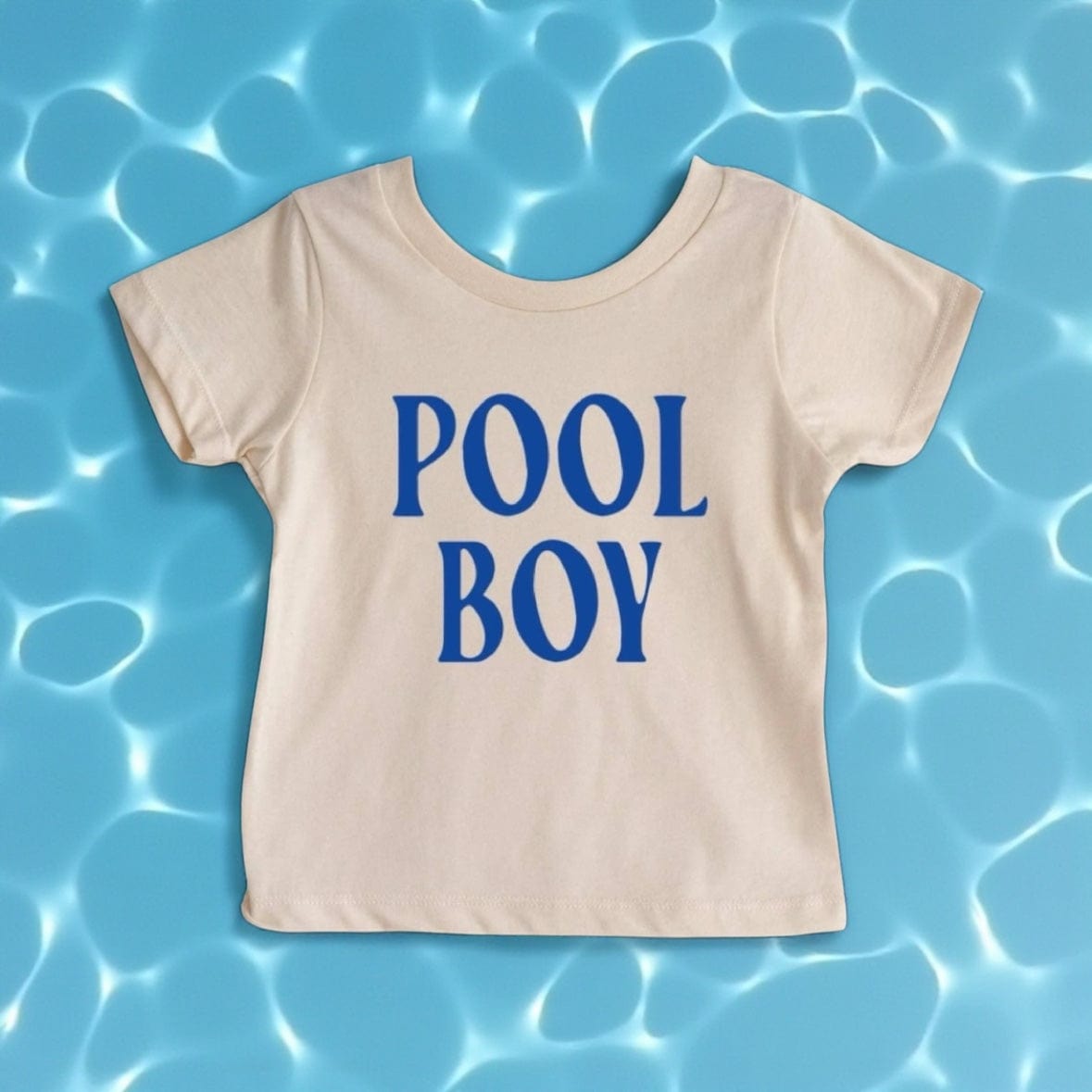Gladfolk Pool Boy Cream Organic Kids Tee by Gladfolk