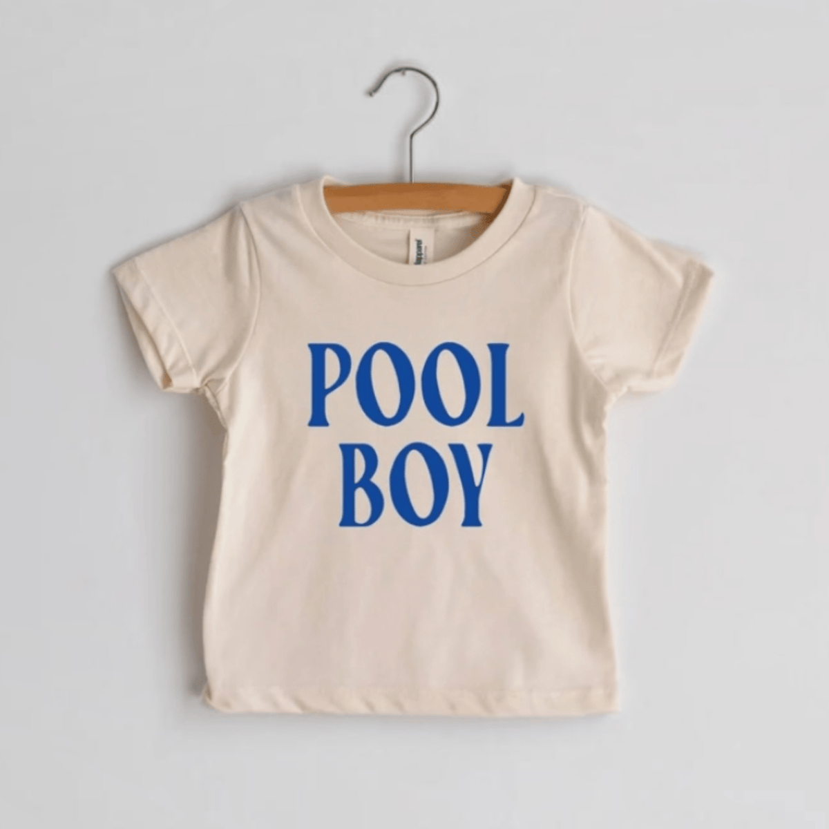 Gladfolk “Pool Boy” Organic Kids Tee – Cream (Sizes 2, 4, 6) FOUR by Gladfolk