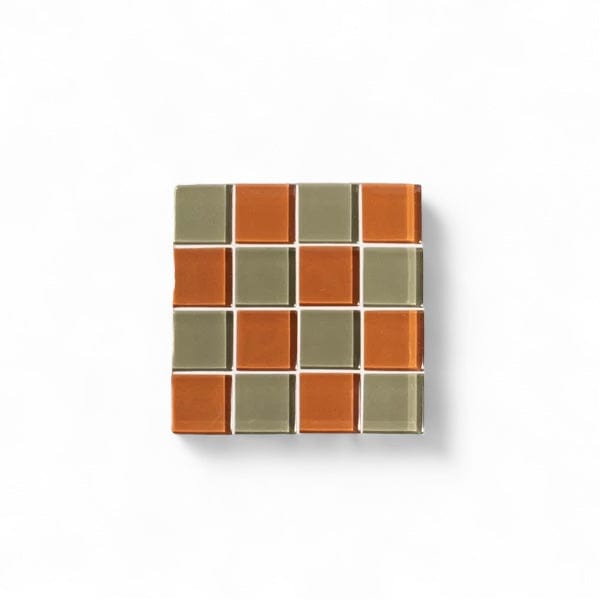 Glass Tile Coaster  - Autumn Garden by Subtle Art Studios