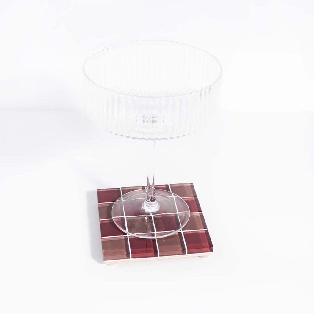 Glass Tile Coaster - Late Night Feelings by Subtle Art Studios