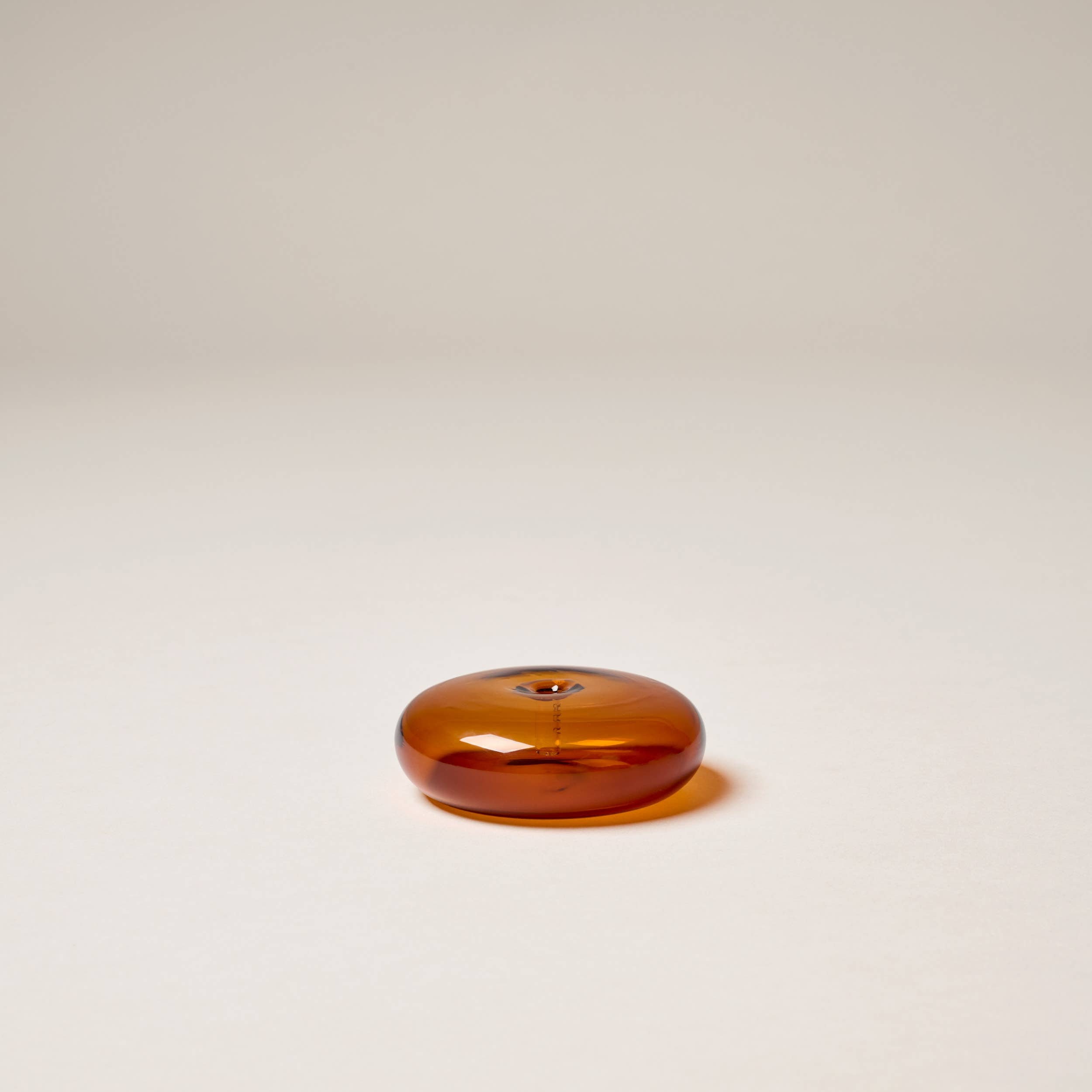 Glass Vessel Incense Holder - Amber by Gentle Habits