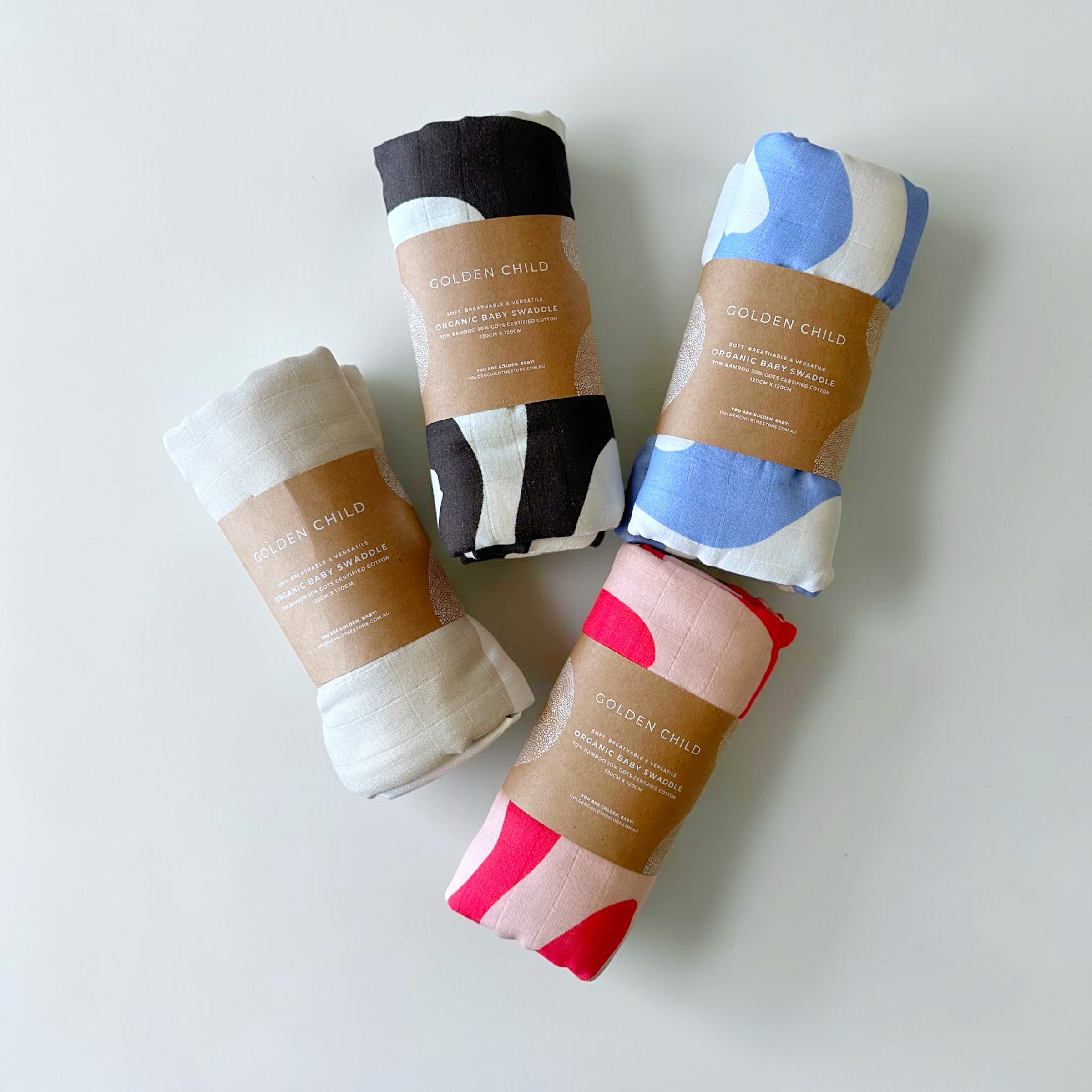 Golden Child Holiday Patterned Baby Swaddle by Golden Child