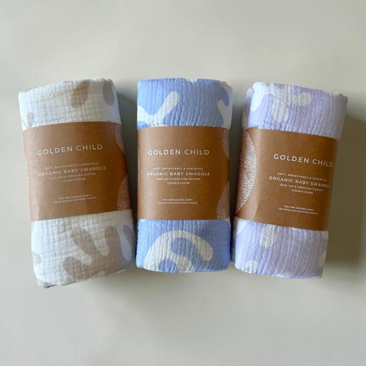Golden Child Marine Dream Organic Baby Swaddle by Golden Child