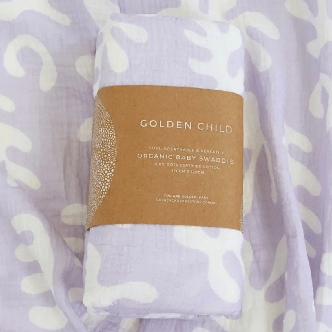 Golden Child Marine Dream Organic Cotton Baby Swaddle by Golden Child