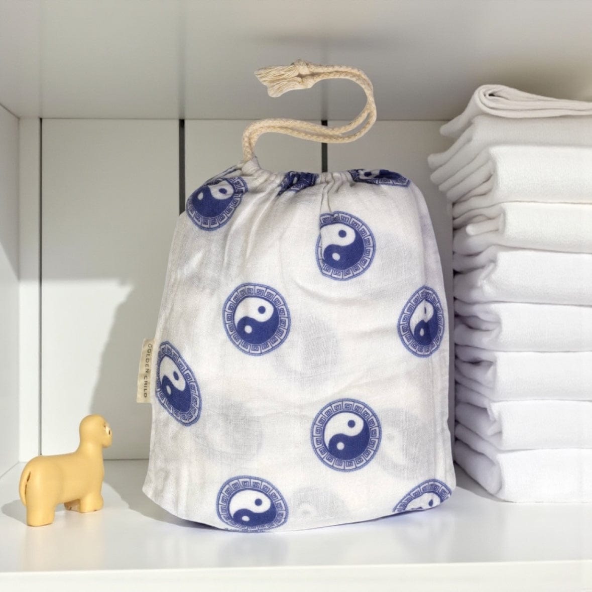 Golden Child Ying Yang Patterned Baby Swaddle Ying Yang by Golden Child