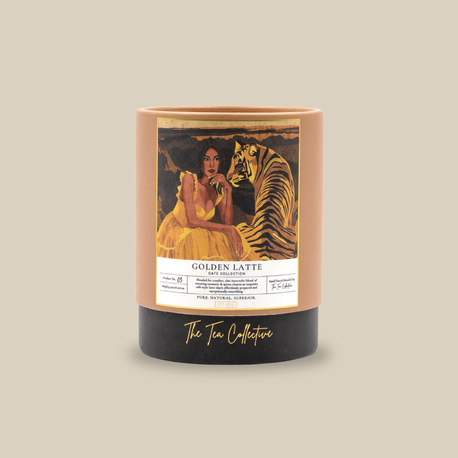 Golden Latte Powder - Boutique Cylinder by The Tea Collective