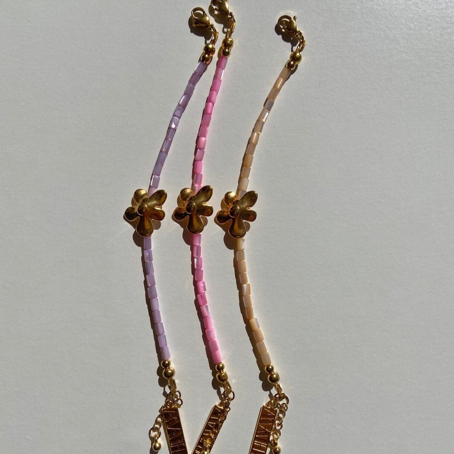 Good Juju Bracelet in Purple or Peach by Mathe Jewellery