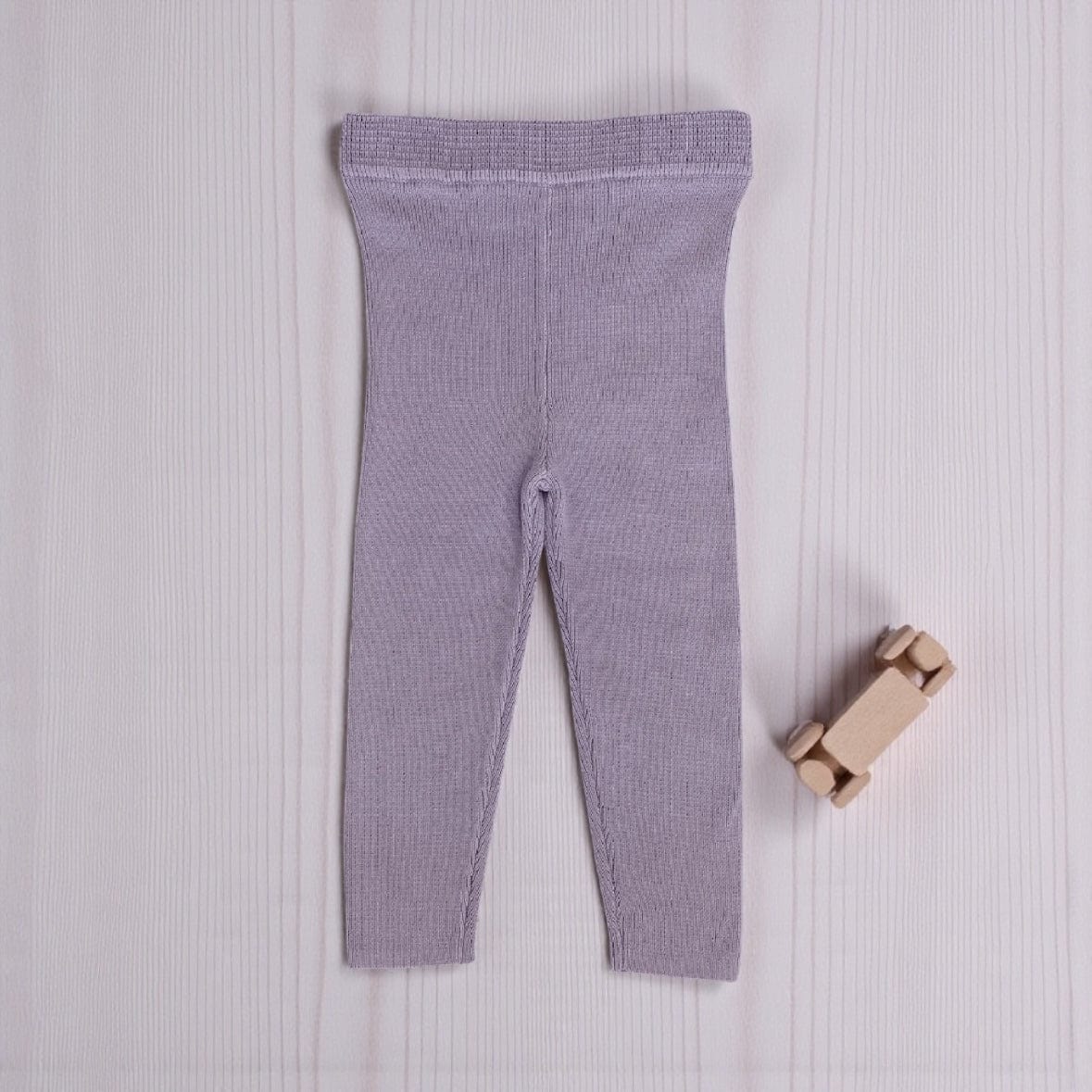 Grown Clothing Organic Ribbed Essential Baby Legging in Iris 000 by Grown Clothing