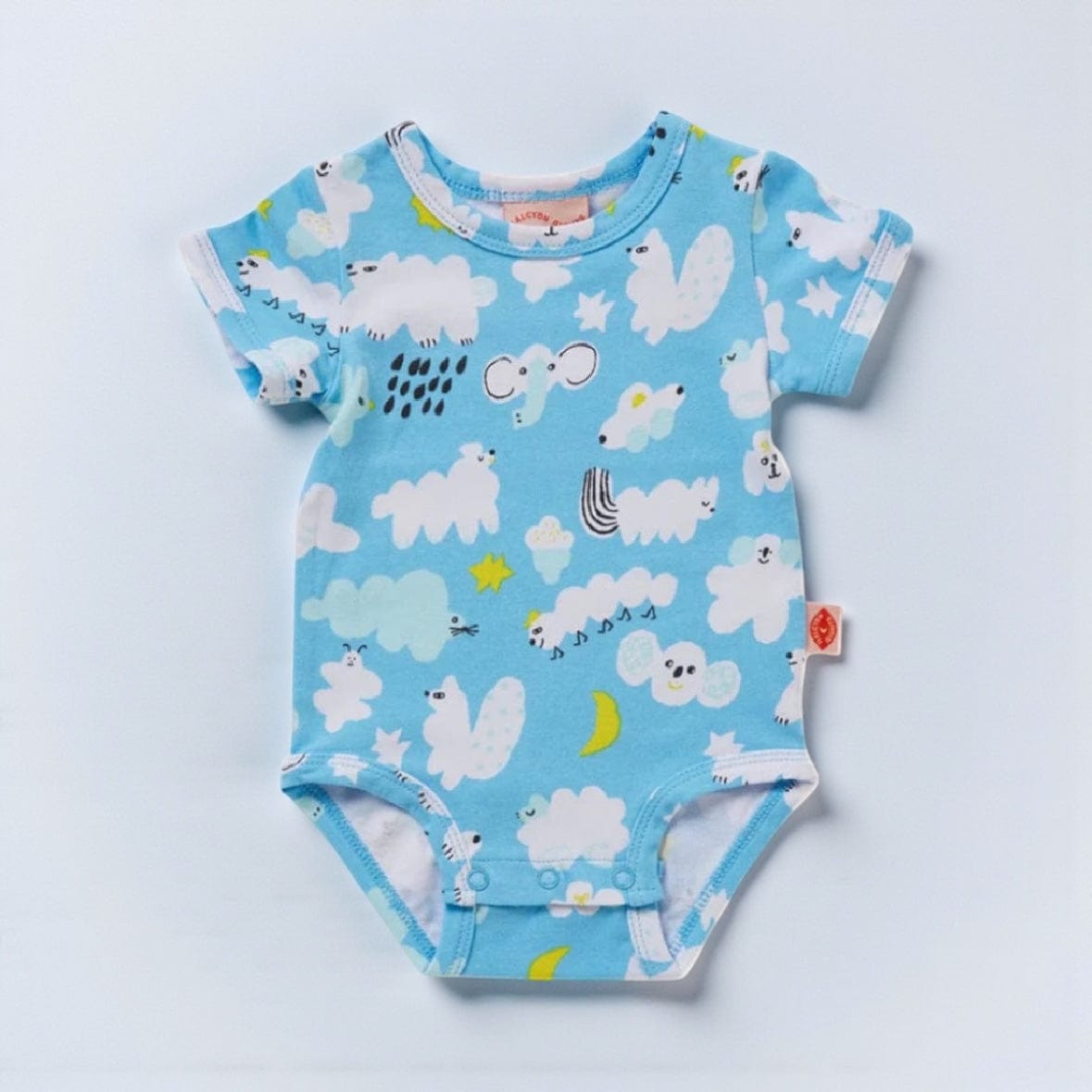 Halcyon Nights I Spy In The Sky Short Sleeve Baby Bodysuit 000 by Halcyon Nights