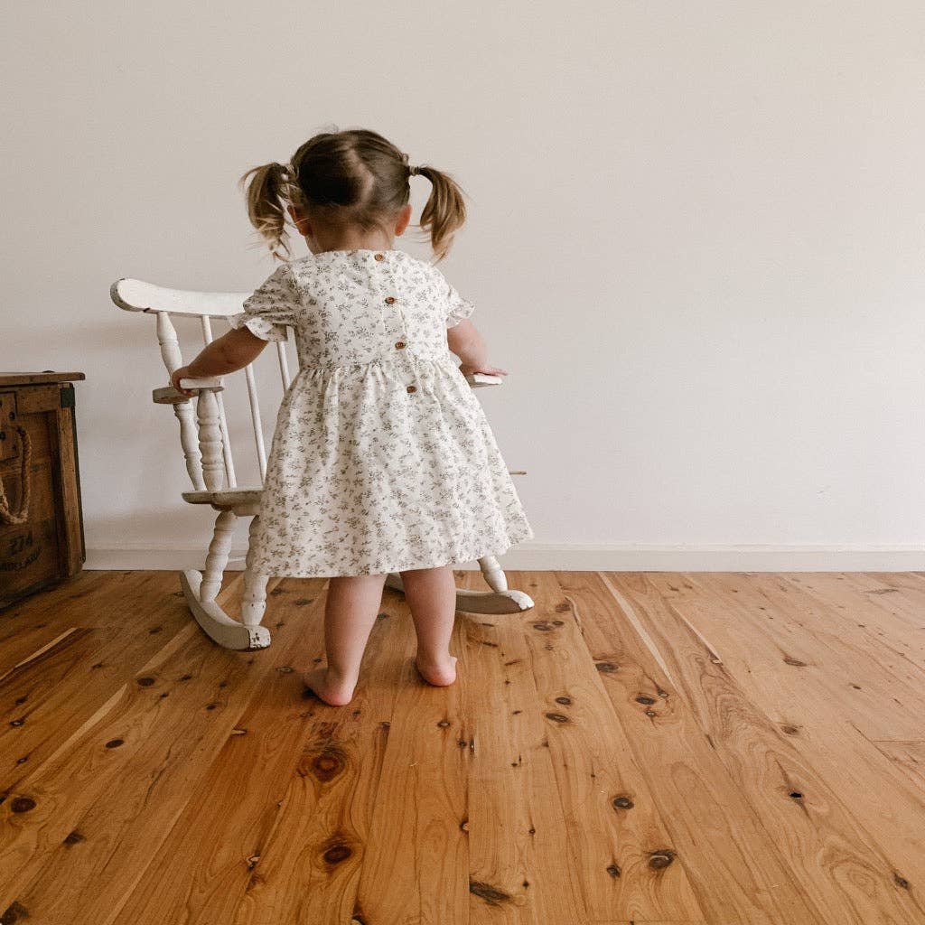 Harper Dress in Darling Buds Floral: 1 year by blue daisy