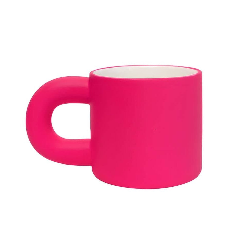 Hot Pink Ceramic Mug "Rose" by TUTU Home - Tableware & Decor