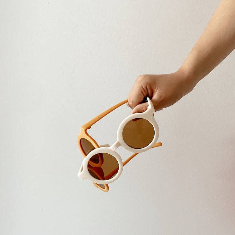Kids Sustainable Sunglasses: Cream by Lion + Lamb the Label