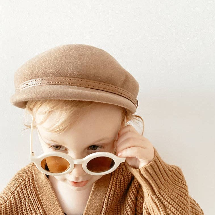 Kids Sustainable Sunglasses: Cream by Lion + Lamb the Label