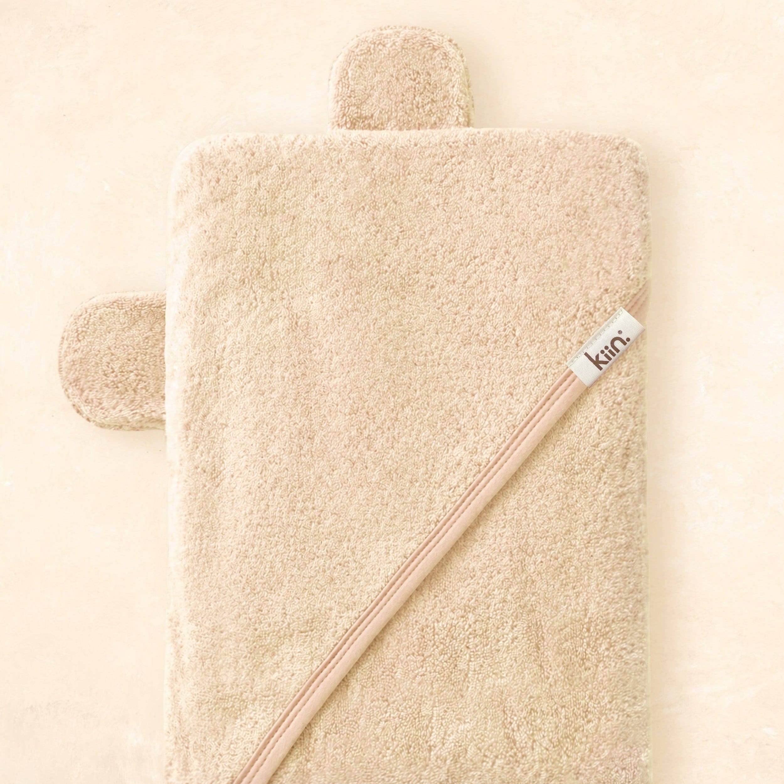 Kiin Baby Hooded Towel - Premium Bamboo Cotton Baby Bath Towel with Bear Ears by Kiin Baby