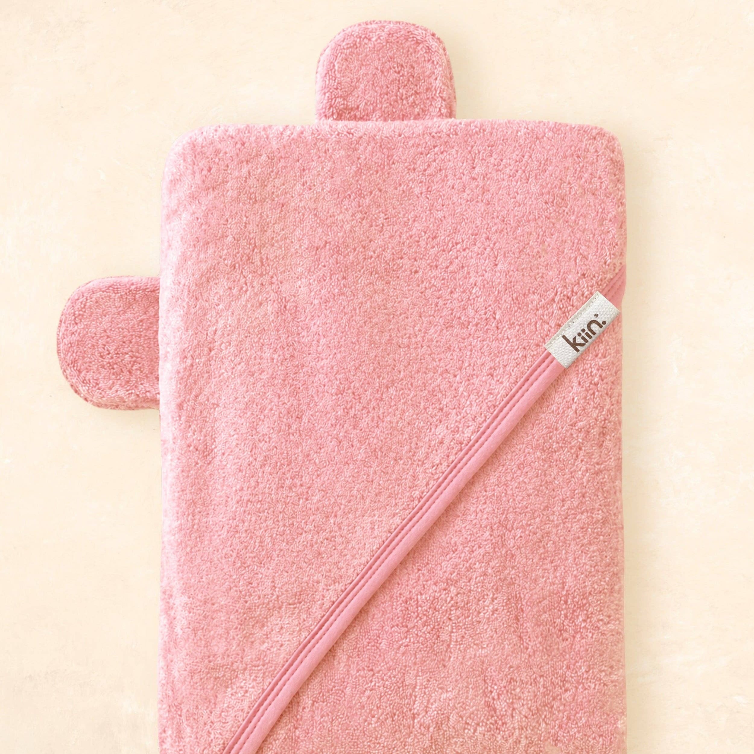 Kiin Baby Hooded Towel - Premium Bamboo Cotton Baby Bath Towel with Bear Ears by Kiin Baby