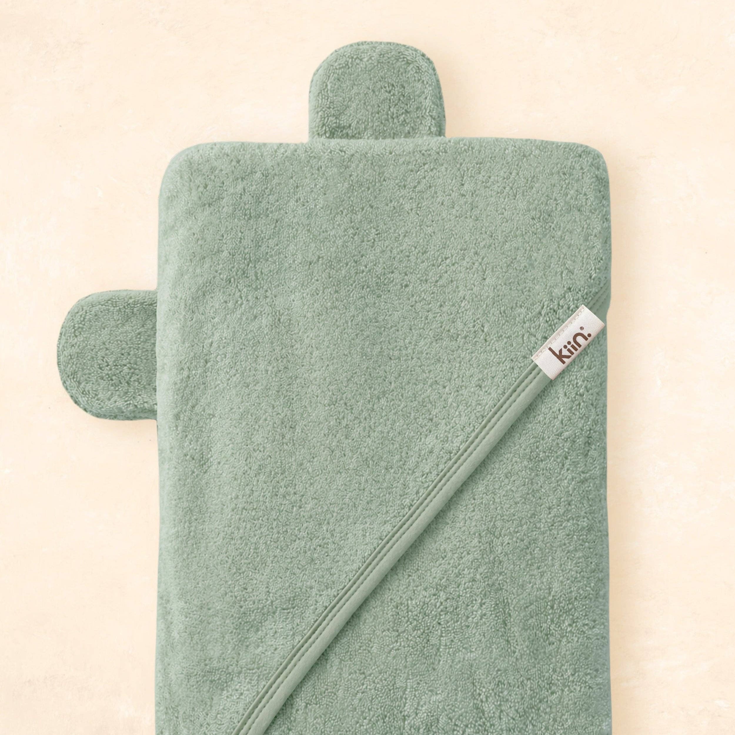 Kiin Baby Hooded Towel - Premium Bamboo Cotton Baby Bath Towel with Bear Ears by Kiin Baby