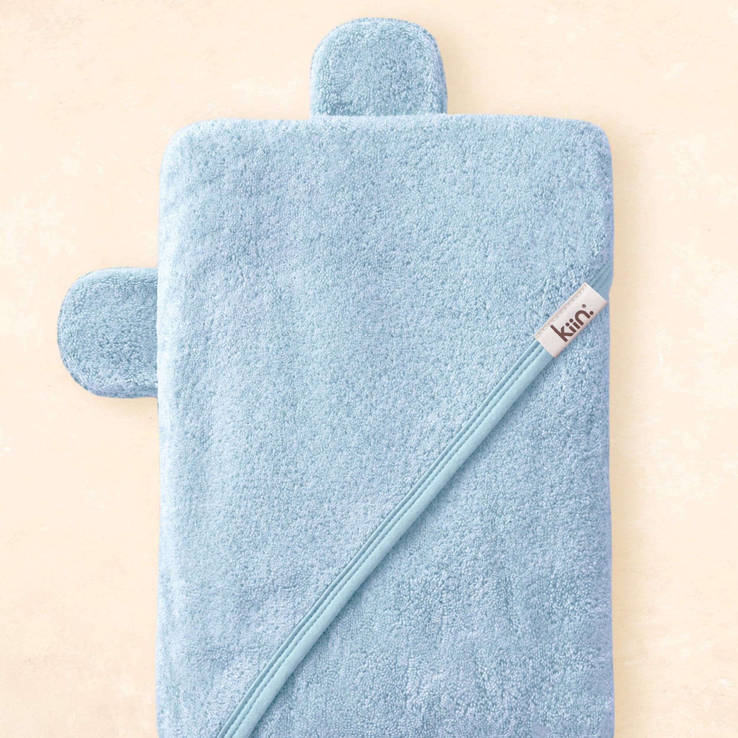 Kiin Baby Hooded Towel - Premium Bamboo Cotton Baby Bath Towel with Bear Ears by Kiin Baby