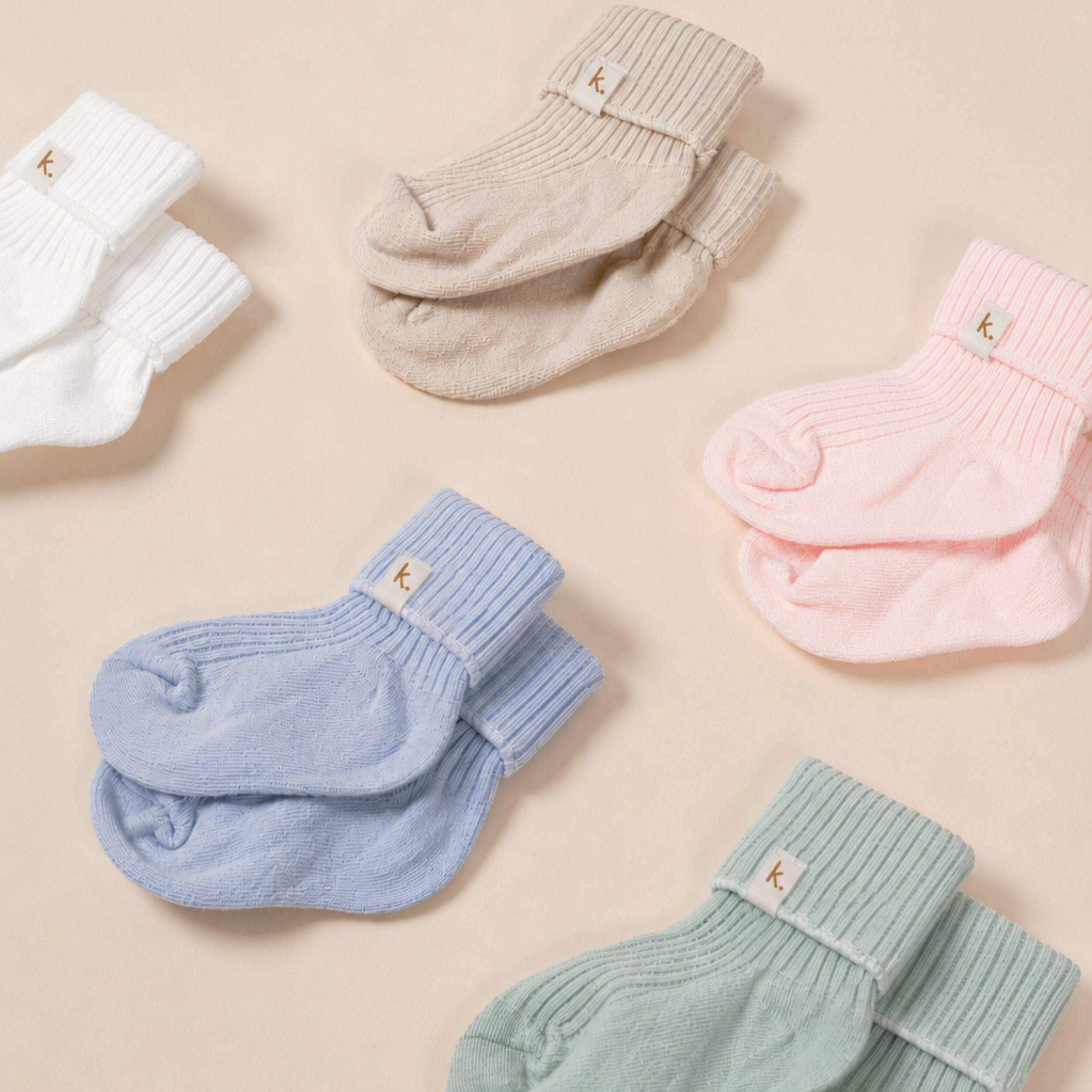 Kiin Cotton Ribbed Baby Socks by Kiin Baby