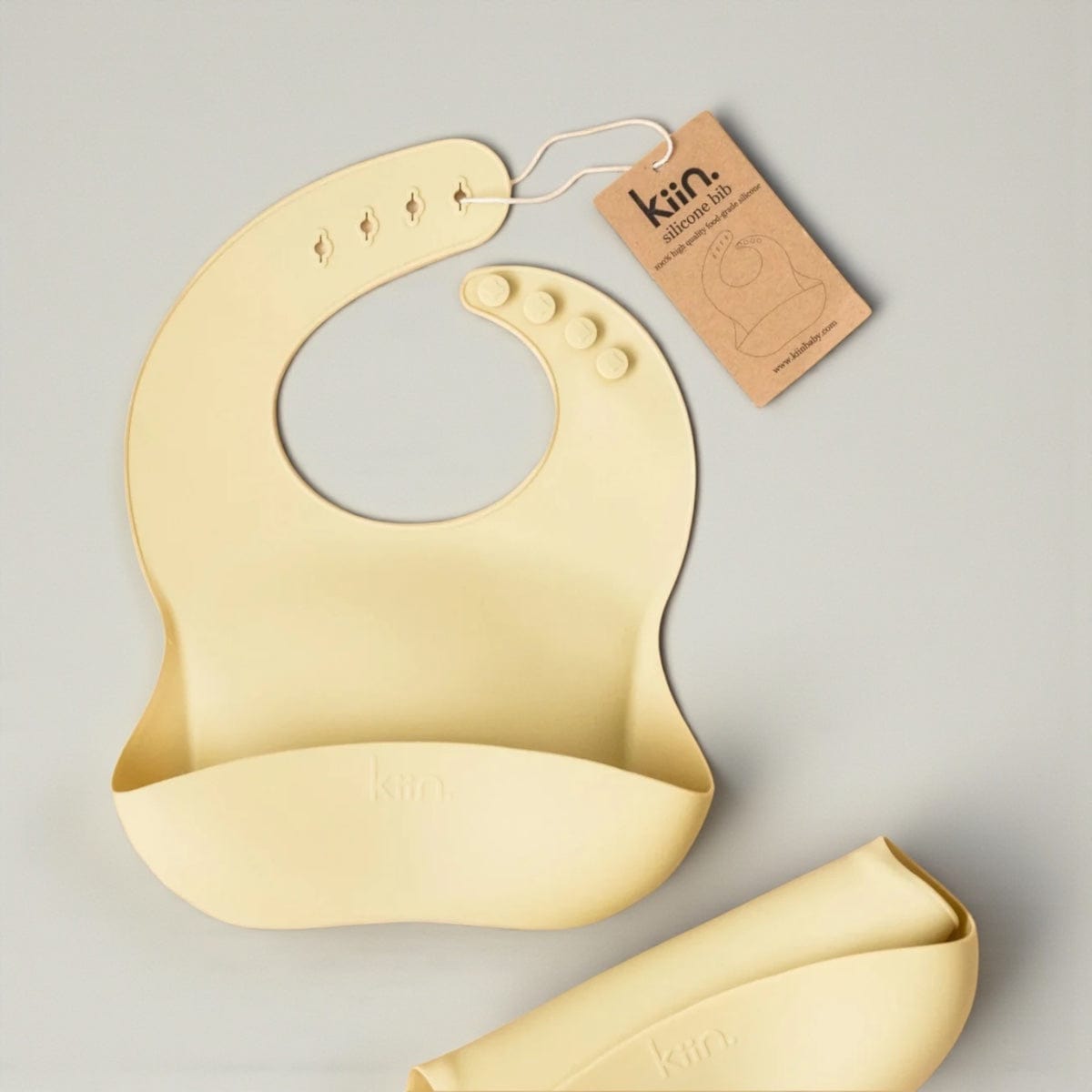Kiin Silicone Bibs - 4 Colours Vanilla by Kiin Baby