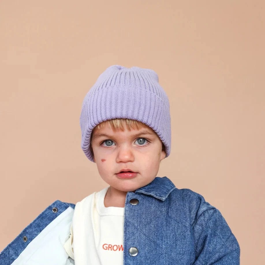 Knitted Pixie Beanie in Iris by Grown