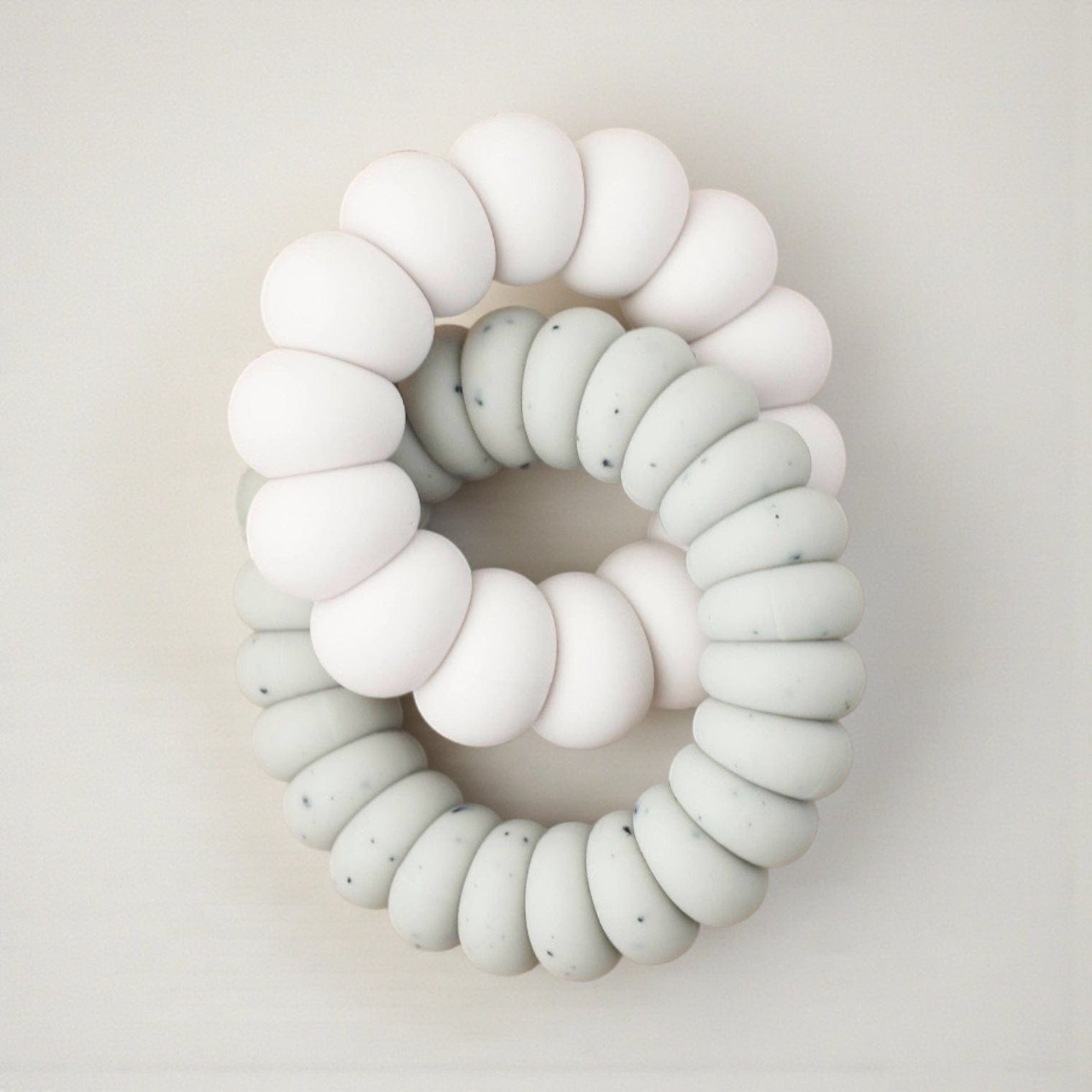 LittleChew Baby Freezer Teether – 10 Styles Luna Silver Ivory by Little Chew