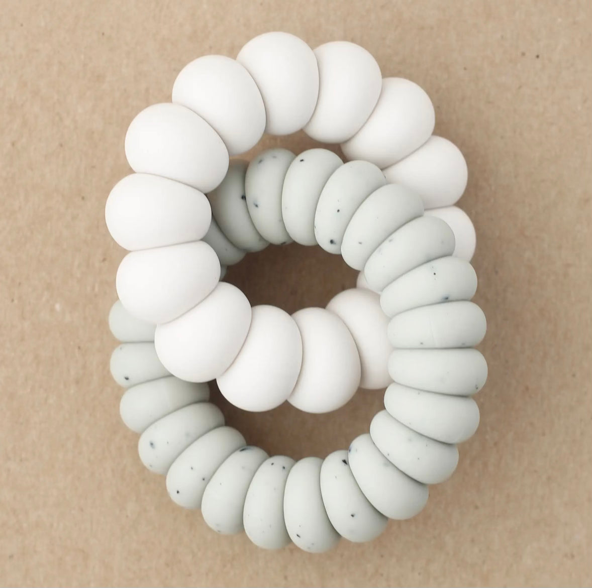 LittleChew Baby Freezer Teether Luna Silver Ivory by Little Chew