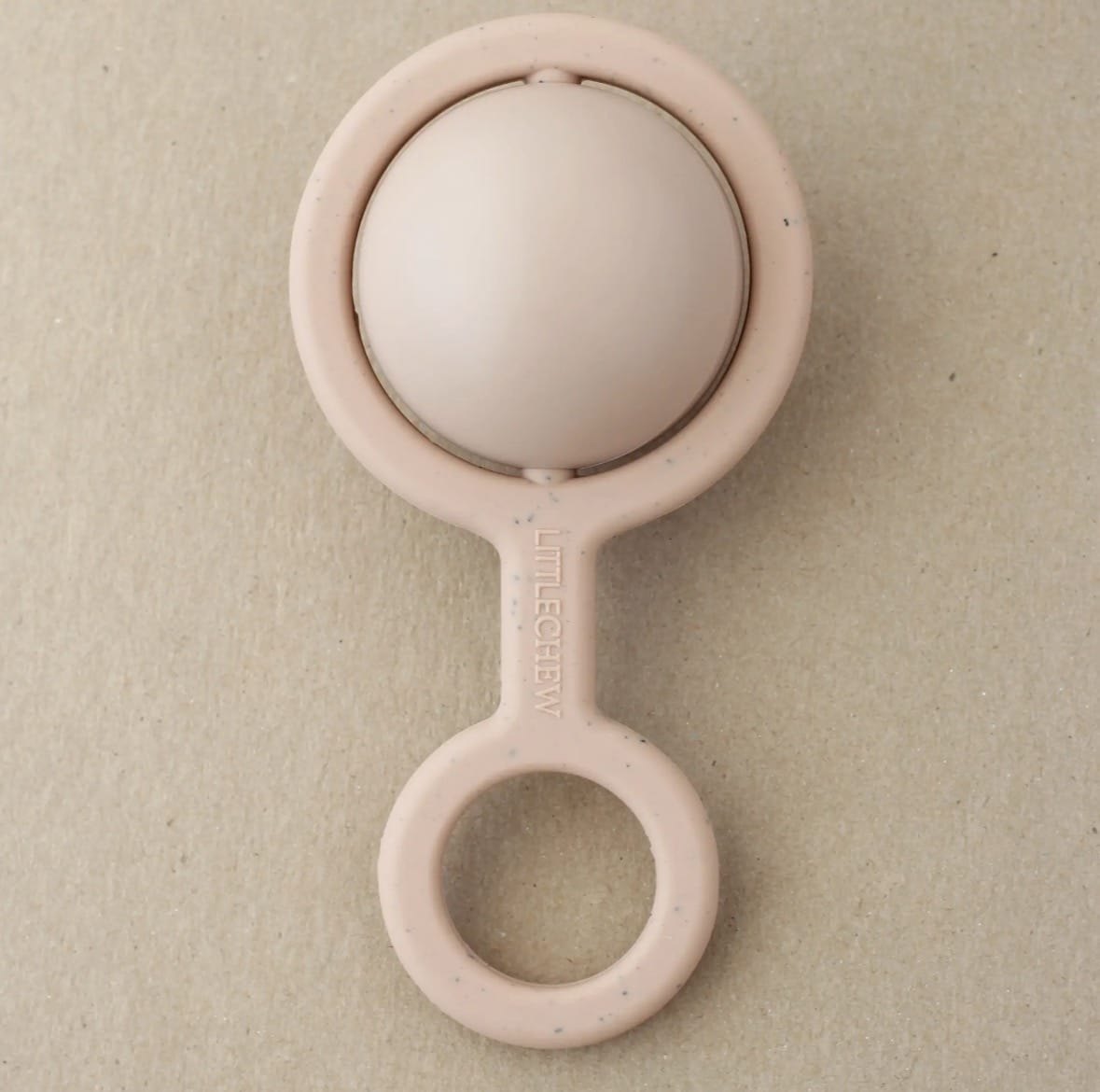 LittleCHEW Ora Toy Rattle + Teether – Baby Toy Peony by Little Chew