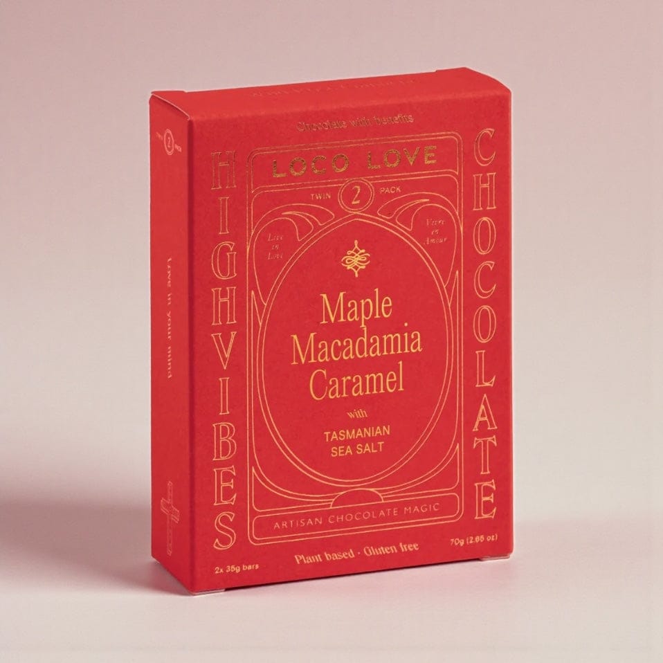 Loco Love Maple Macadamia Caramel Chocolate Twin Pack by Loco Love