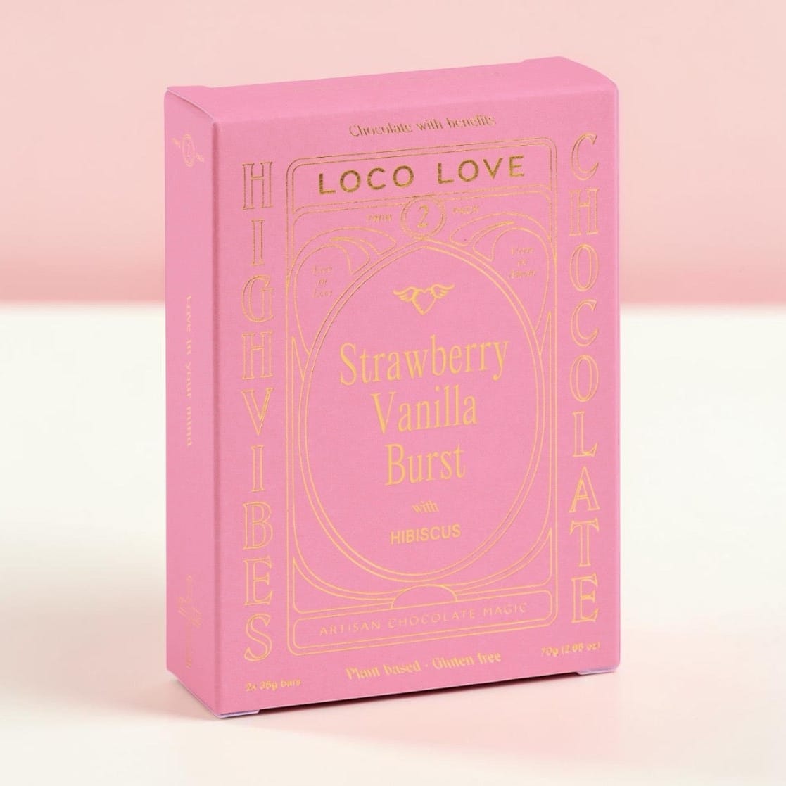 Loco Love Strawberry Vanilla Burst with Hibiscus Chocolate Twin Pack by Loco Love