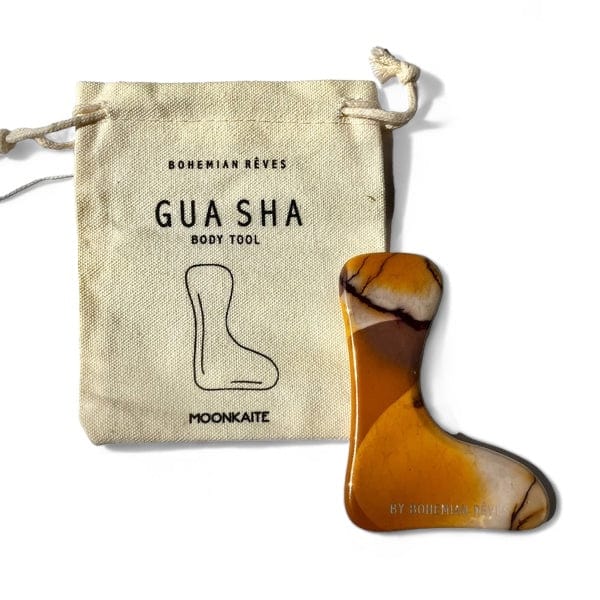 Lymphatic Body Gua Sha Moonkaite Stone by Bohemian Rêves