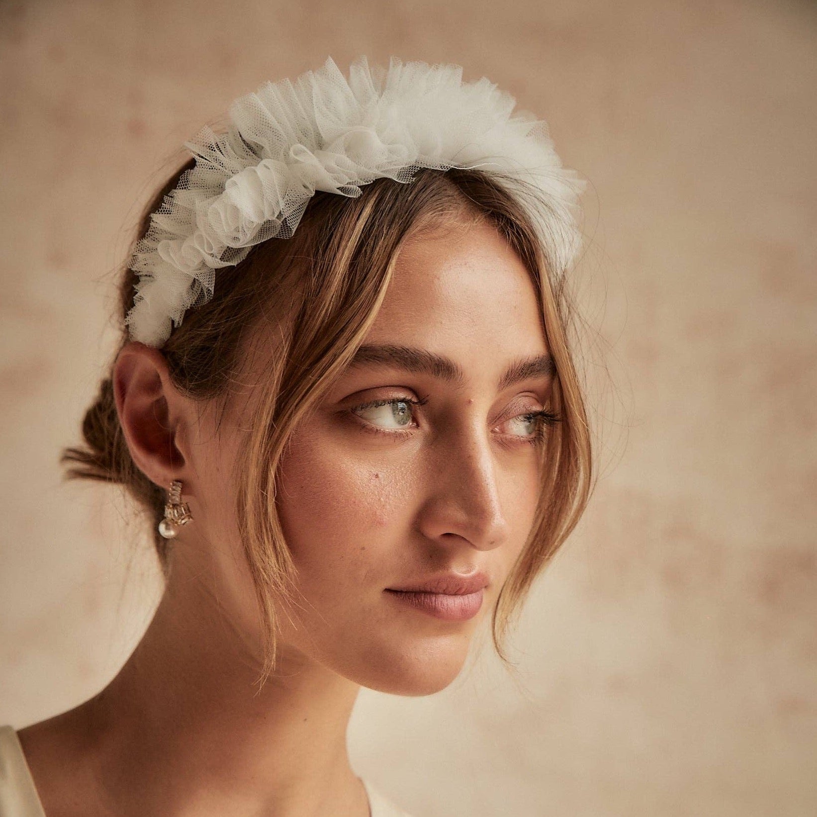 Maggie Tulle Crown by Dove Grey Accessories