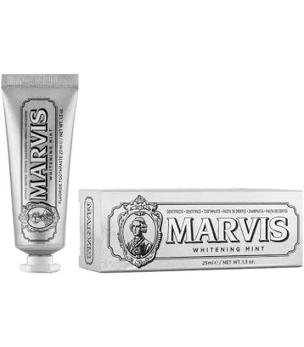 Marvis Travel Toothpaste - Whitening + Classic Strong Mint Whitening by Claya