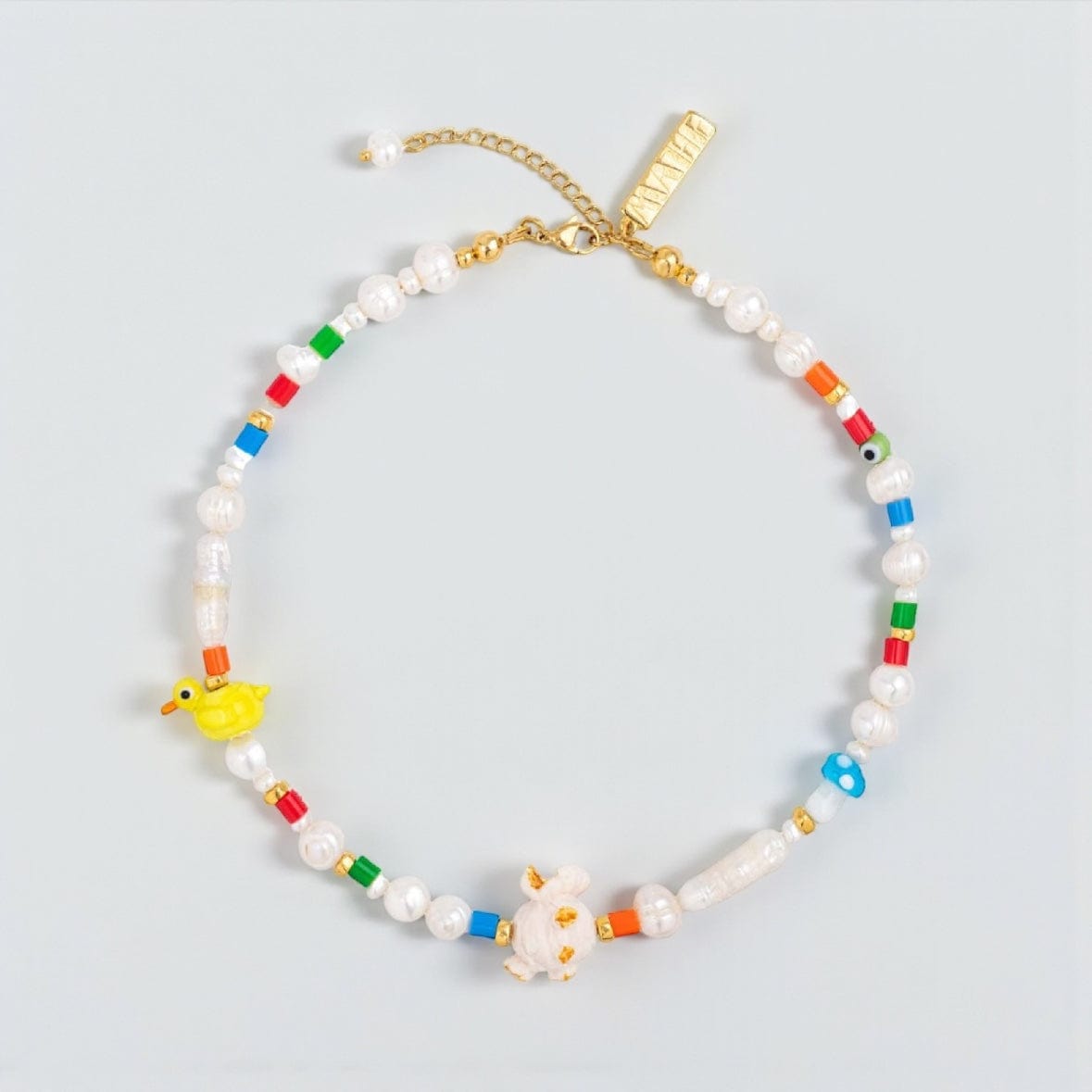 MATHE Mia Freshwater Pearl and Bead Necklace by Mathe Jewellery